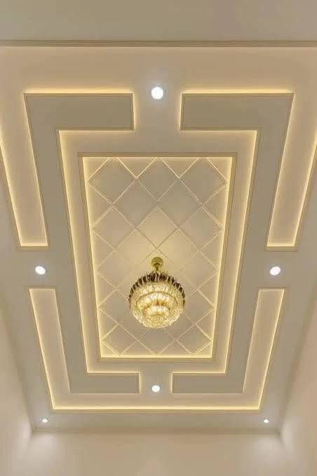 Finished gypsum ceiling design